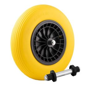 Anti-puncture Wheelbarrow Wheel 4.80/4.00-8 Solid PU Plastic Rim