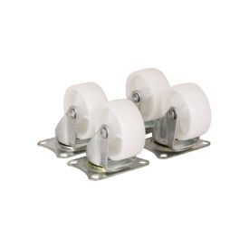 Castors 50 mm white - set of four