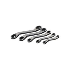Ring and ratchet wrench set 5-piece