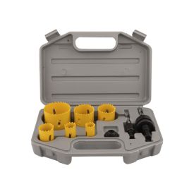 Hole saw 9-piece bi-metal