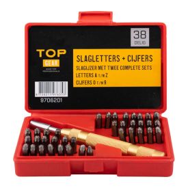 Stamp letters + numbers 38-piece - TOPGEAR