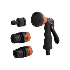 Tuinsproeiset handsproeier kraanstuk 1/2 en 3/4 + koppelingen - BLACK+DECKER