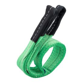 Hijsband 2 ton, groen, 1 meter, dubbel gelaagd, lussen - TRAILERGEAR 