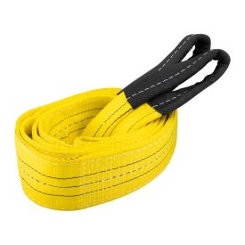Hijsband 3 ton, geel, 4 meter, dubbel gelaagd, lussen - TRAILERGEAR 