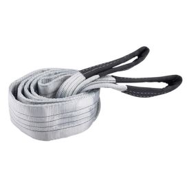 Hijsband 4 ton, grijs, 4 meter, dubbel gelaagd, lussen - TRAILERGEAR 