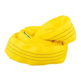 Rondstrop 3 ton, geel, 1 meter, eindloze hijsband - TRAILERGEAR 