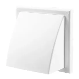 Air vent white with hood 154x154 mm for Ø100 mm