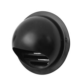 Bull nose grille Ø125 mm stainless steel mat black