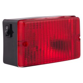 Rear fog light with switch