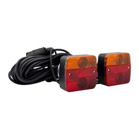 Lighting set 7-pole - 12 m cable with magnet TRAILERGEAR