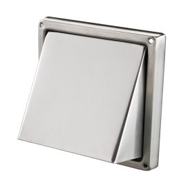 Stainless steel Air cowl vent 150x150 mm for ventilation tube Ø100 mm