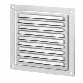 Schoepenrooster aluminium 195x195 mm - zonder gaas