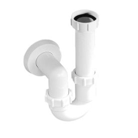 Siphon white for utility sinks