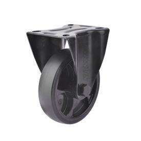 Bokwiel 125 mm 120 kg TPR rubberband zwart - TARSUS