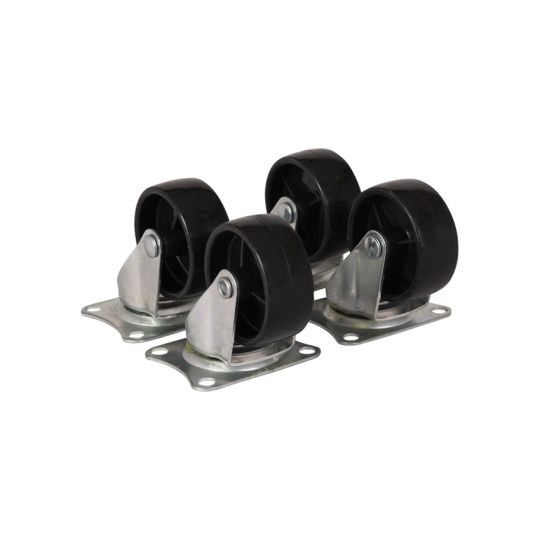 Swivel castors 50 mm black - set of four