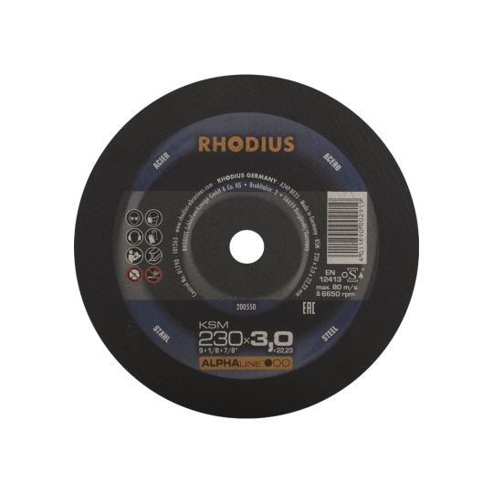 Cutting disc 230x3 metal - RHODIUS