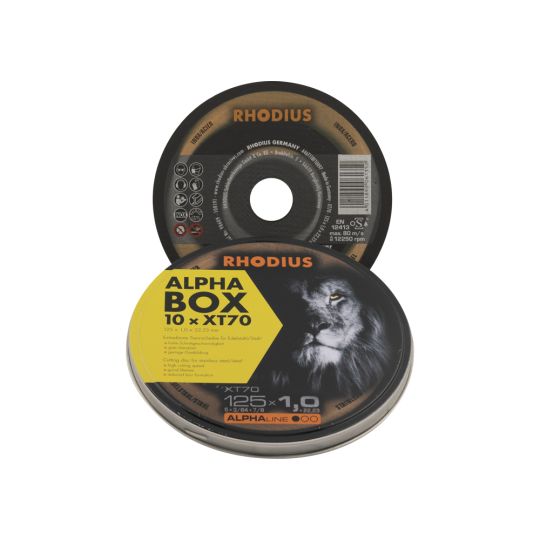 Cutting disc 125x1 mm 10 pieces - RHODIUS