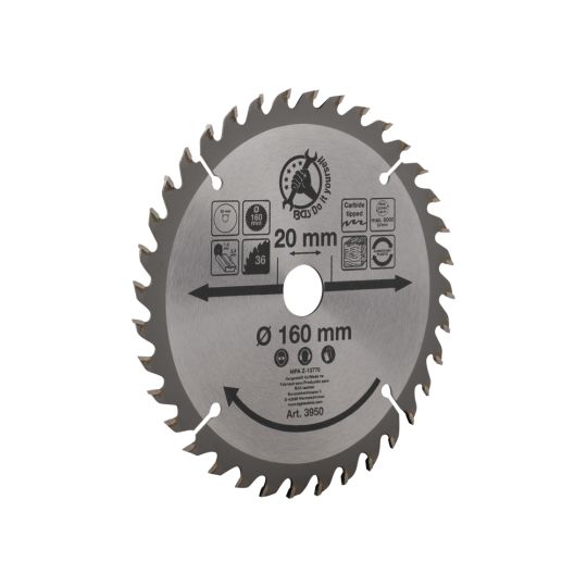 Circular saw blade 160 mm 36 teeth