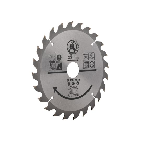 Circular saw blade 190 mm 24 teeth