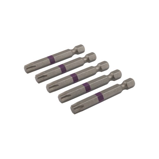 Torx screw bit 50 mm TX-40 purple 5 pieces