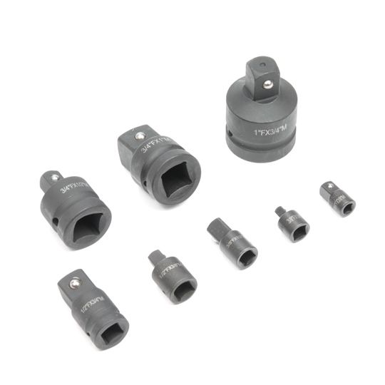 Impact socket adapter set 8-piece - TOPGEAR