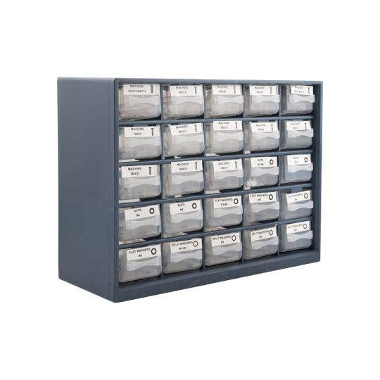 Storage cabinet with bolts and nuts assortment 1001-piece TOPGEAR