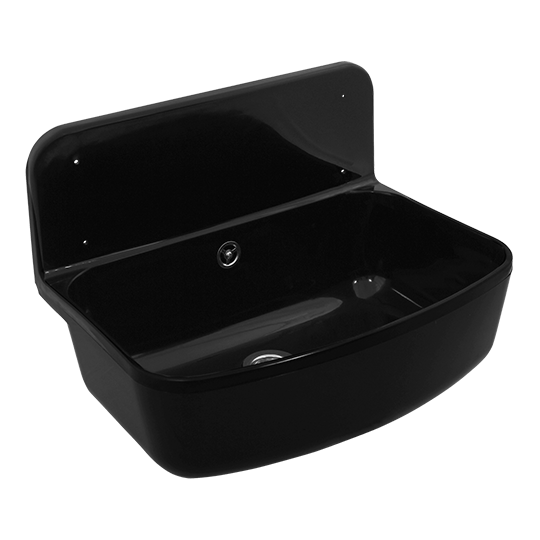 Utility sink PP black 49 cm