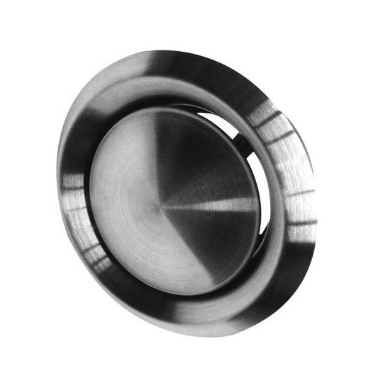 Exhaust air valve stainless steel Ø 125 mm