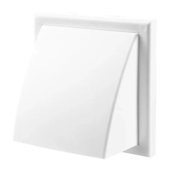 Ventilation grille with hood white 154 x 154 mm | Ø 100/125/110x54 mm