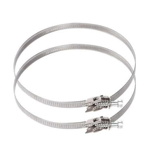 2x stainless steel hose clamp 50-110 mm - quick release