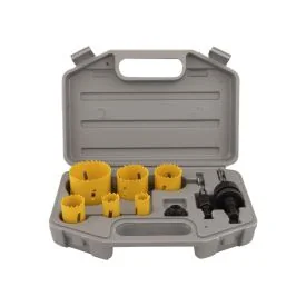 Hole saw 9-piece bi-metal