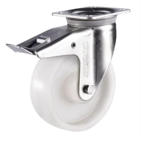 Heavy duty swivel castor with brake 125 mm nylon 400 kg - TARSUS