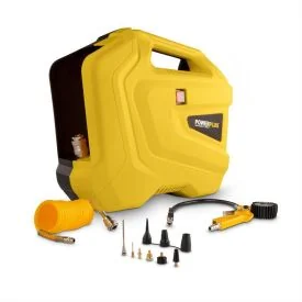 POWERPLUS Compressor geen olie 1100W - 11 acc.