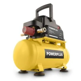 POWERPLUS Compressor geen olie 750W 6L