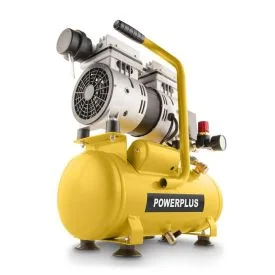 POWERPLUS Compressor geen olie 550W 6L geluidsarm