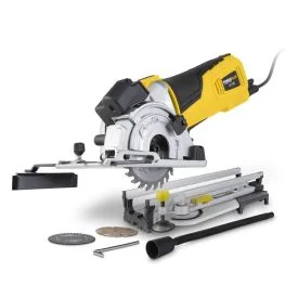 POWERPLUS Mini invalzaag 600W Ø 89mm verstekbasis - 3 acc.