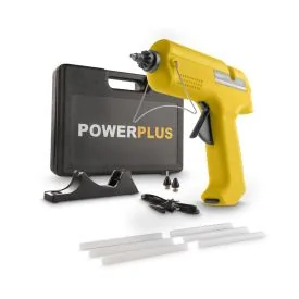 POWERPLUS Hetelijmpistool  25W - 9 acc.