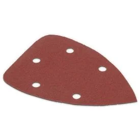 POWERPLUS SCHUURPAPIER PALM 140X140X80MM - K80 - 5 ST.