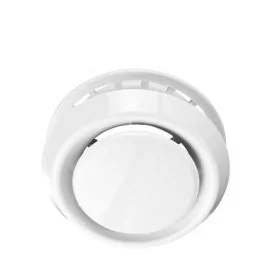 Air valve plastic white Ø100 mm