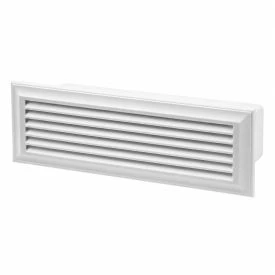 Ventilation duct flat 220x54 mm PVC wall grid