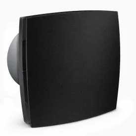 Bathroom fan on/off 100 mm matt black Silent