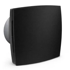 Bathroom fan humidity sensor/timer Ø100 mm matt black silent