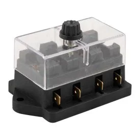 Fuse box for 4 fuses