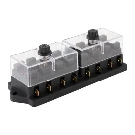 Fuse box for 8 fuses