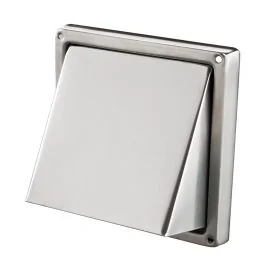 Stainless steel Air cowl vent 150x150 mm for ventilation tube Ø100 mm