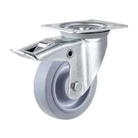 Swivel castor with brake 100 mm TPE TARSUS Extra quiet