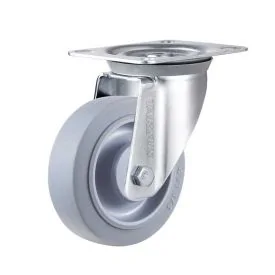 Swivel wheel 100 mm TPE TARSUS Extra quiet