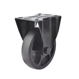 Bokwiel 125 mm 120 kg TPR rubberband zwart - TARSUS