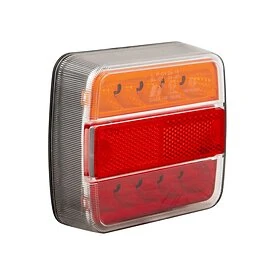 Rear light 10 x 10 cm LED color TRAILERGEAR