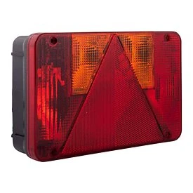 Multi-chamber rear light triangle left with cable